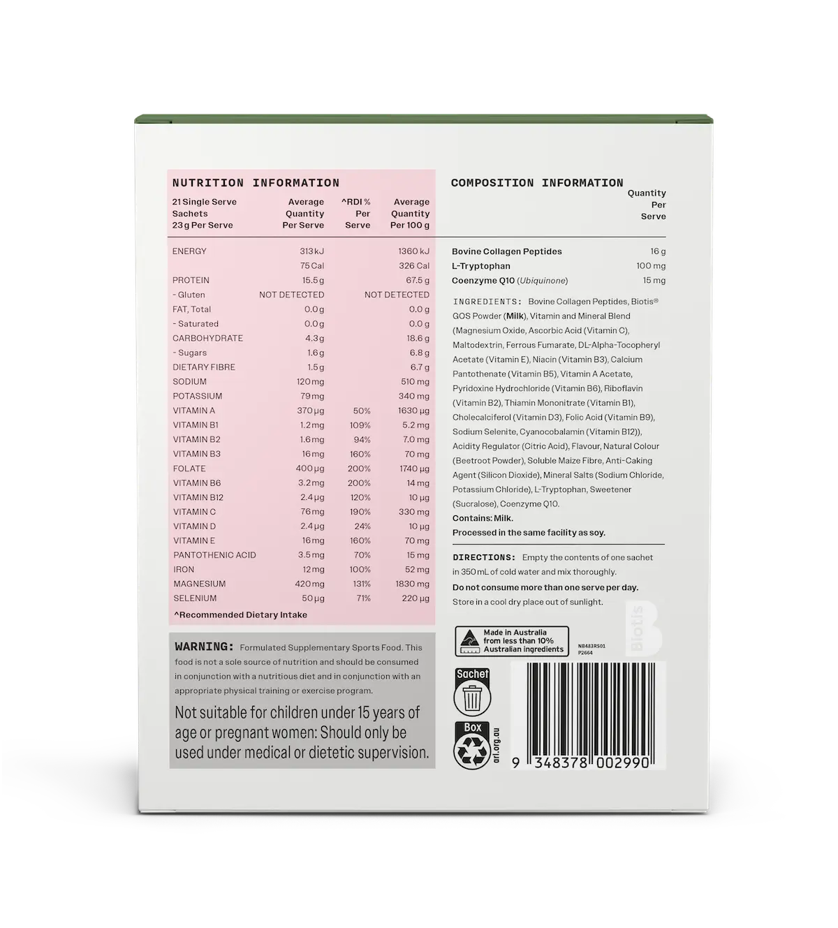 High Protein Prebiotic Drink (21 x serves)